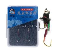 Tyinerc Cebo de moscas para - Trucha Jigs Cebo con gancho - Realista para la práctica de en ríos y arroyos en aguas poco profundas durante las primeras horas de la mañana y el clima