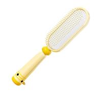 Tyinerc Cepillo para el cabello rizado | Peine de masaje con almohadilla | Cepillo ergonómico con cojín | Adecuado para usar en viajes, ducha, salón, hogar, hotel, desplazamiento diario y para todos