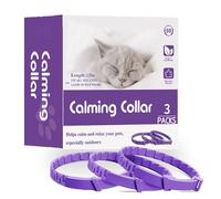 Tyinerc - Collar calmante, Ajustable y - Herramienta tranquilizadora para Gatos, para visitar Veterinaria, mudanza, Nueva casa, transportador, de pensiones Ruidos Fuertes