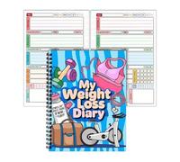 Tyinerc - Cuaderno de seguimiento para mujer, diario para objetivos de fitness, programa de adelgazamiento de 12 semanas para dieta, hogar, gimnasio, entrenamiento, carreras, comidas, bienestar y