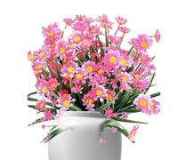 Tyinerc Daisy Flowers Artificial, Foux Daisy Flowers | Faux Plants,Arbustos realistas Resistentes a los Rayos UV, decoración de macetas para la Caja de la Ventana del Porche del jardín Exterior