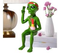 Tyinerc Figura de Alienígena,de Mesa de Resina | Muñeco Extraterrestre de Colección | para Salpicadero, Interior, Exterior, Jardin, Halloween