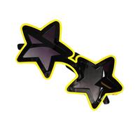 Tyinerc Gafas de estrella luminosas, gafas de estrella LED | Lentes luminosas únicas - Gafas de sol transparentes de colores sin deslumbramiento, gafas de sol únicas y luminosas, gafas de sol de