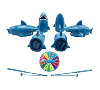 Tyinerc Juego de , juego de promoción con tablero de juego educativo y caña telescópica, de peces para niños, para aprender habilidades motoras, así como para cumpleaños, Navidad y