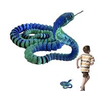 Tyinerc - Juguete antiestresante serpiente 3D, serpiente impresa en 3D | Juguetes de oficina impresos en accesorios de relleno para aliviar el estrés, figuras de colección flexibles