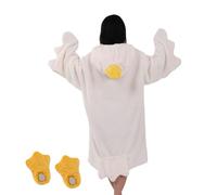 Tyinerc Manta portátil con mangas - Sudadera con capucha para dormir con diseño de ganso | Manta con capucha para noche de cine, , familia, camping, viajes, casa o sala de estar, , Siehe