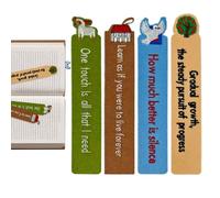 Tyinerc Marcapáginas Animales - 4 Piezas De Suministros Escolares De Tela Linda Y Portátiles | Marcapáginas Animales Divertidos | Para Escuela Oficina Hogar Cumpleaños Regalo