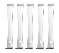 Tyinerc Palanca pequeña, herramienta de 5 piezas para quitar rodapiés con extractor de uñas integrado, rascador de palanca, rascador | para remodelación de cocina carpintería tirar raspado elevación