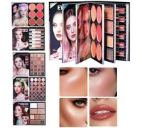 Tyinerc Paleta De Maquillaje,Sombra De Ojos Mate De 48 Colores | Kit De Sombras De Ojos Con Brillo Y Contorno - Para Mujeres Novias Niñas Diario Trabajo Fiesta Viaje Cumpleaños Boda Noche Fotos
