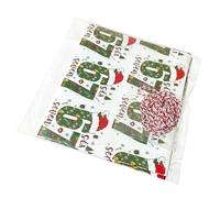 Tyinerc Papel De Navidad,2 Piezas Patrón Divertido Número 67 Decoraciones Gruesas | Papel Regalo De Papá Noel - Para Familia Amigos Oficinas Fiesta Cajas De Joyería Fiesta Cumpleaños