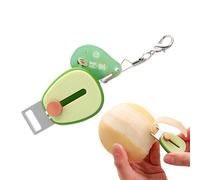 Tyinerc Pelador De Frutas Portátil,Herramienta Plegable Para Pelar Verduras | Pelador De Patatas Portátil Con Llavero,para Zanahoria Patata Calabacín Pepino Viajeros Senderismo Picnic Acampada Aire