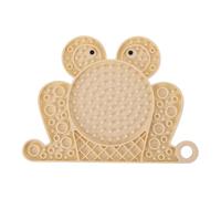 Tyinerc - Plato de lamer Perro con Forma de Rana de Silicona con succión, Bandeja de Lento, Plato sin Deslizamiento, Placer