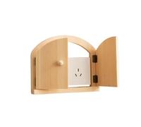 Tyinerc Tapa de Madera de Salida, Tapa de Salida de Puerta de Hadas | en de Puerta de Hadas para Tapa de Salida - Protección de Control de la Luz, Decoración Artística,