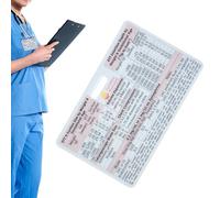 Tyinerc Tarjeta de Código Pediátrico - Referencia Rápida con Impresión Clara,Tarjeta de Códigos NRP 9ª Edición Badge Buddy | para Enfermera Neonatólogo Estudiante de Medicina Residente Médico