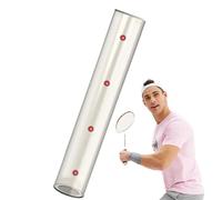 Tyinerc Tubo de bádminton magnético para pelotas de bádminton | Tubo organizador para volantes y pelotas - Equipo de entrenamiento de bádminton para educación física, gimnasio, patio, cancha de