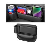 TYIOMNB Organizador Coche Asiento, para Ford Fiesta MK8 ST 2017-2023 2025 2026 Bolsa de Almacenamiento para Huecos de Asiento de Coche, PU Caja para Auto Consola,LHD