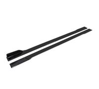 TYJH Coche Faldones Laterales para Mazda 3 2020-2025,Side Faldón Extensiones Exterior Difusores de Labios Accesorios Decorativos Coche,A-Black-2m
