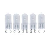 TYKGSQIP 5 piezas G9 bombilla halógena para horno, resistente al calor a 300°C, regulable, reemplazo para horno de cocina microondas (230V-25W/mate)