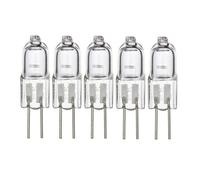 TYKGSQIP Bombilla G4 Bombilla Halogena transparente 2 pines 6v 20w Jc T3 bi-pines base G4, regulable 2700k blanco cálido para luz bajo el armario, candelabros, iluminación para paisajes (5pcs/6V-30W)