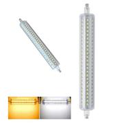 TYKGSQIP Bombilla LED R7S 189mm 15W,144 LED 2835 SMD, ángulo de haz de 360°,para reemplazo de caminos de jardín con luz de iluminación paisajística (189MM 15W 230V 2pcs/Blanco natural 4000K)