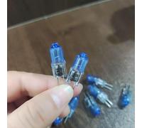 TYKGSQIP Bombillas halógenas G4 20W 12V,luz blanca fría con recubrimiento azul,base JC T3 de 2 pines regulable,4000K luz diurna blanca,para iluminación de acento en el paisaje (5pcs/12v-20w)