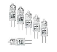 TYKGSQIP G4 Halogen Bulbs 6v 12v 20w,dimmable Warm White 2700k,t3 Jc Type Bi-pin Base Light Bulbs for Landscape,under Cabinet Puck Lighting(12pcs/12V-50W)