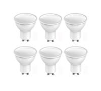 TYKGSQIP Gu10 Led Bulbs,100° Wide Beam Angle, 2700k Warm White 4000k 6500k, Dimmable Led Spotlights for Recessed Lighting, Ceiling Light,living Room Kitchen(230V 5W 6PCS/Neutral light 4000K)
