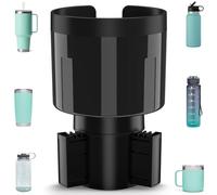 TYKOR - Expansor de portavasos para automóvil con base desplazada, extensor de portavasos para coche compatible con Yeti de 14/24/36 onzas, Hydro Flasks de 32/40 onzas, otras botellas de agua grandes