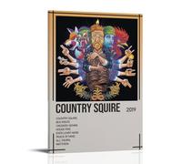 Tyler Childers Country Squire- Cuadros decorativos impermeables y resistentes a las manchas, pósteres de alta definición, adecuados para múltiples escenarios en salas de estar, dormitorios y oficinas