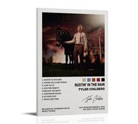 Tyler Childers Rustin' in The Rain, pósteres impermeables para pared, impresión en casa, a prueba de humedad, fácil de instalar y resistente a la decoloración, estilo marco, 20 x 30 cm