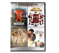 Tyler Perry 4 Film Collection DVD - Madea Goes to Jail / A Madea Christmas / Single Moms Club / Meet the Browns - New Movies Set