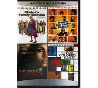Tyler Perry 4 Film Collection DVD - Madea's Family Reunion / Madea's Big Happy Family / Temptation / For Colored Gilrs - New Movies Set