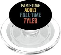 TYLER Personalized Retro Girls Part-Time TYLER Name PopSockets PopGrip para MagSafe