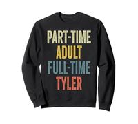 TYLER Personalized Retro Girls Part-Time TYLER Name Sudadera