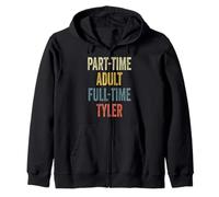 TYLER Personalized Retro Girls Part-Time TYLER Name Sudadera con Capucha