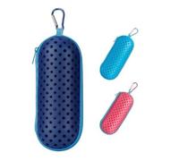 TYLUSPA Estuche para Gafas de Natación, Caja de Protección portátil para Gafas de Natación,Funda para Gafas de natación con hebillas de montañismo,Unisex(Azul marino)