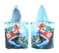 TYLUSPA Toalla de Baño Infantil,Cartoon Verde Toalla de Playa, Toalla Poncho de Baño de Microfibra, Suave y Ultraabsorbente Toalla Playa para Niñas Niños de 2 a 6 Años, 50x73cm