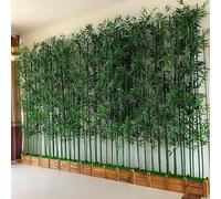 tylxayoxa Árbol De Bambú Artificial con Hojas Seda Encriptadas For Decoración Jardín, Patio, Interior Y Exterior. Plantas Artificiales Impermeables Privacidad(20 Pack,1m/3.3ft Tall)