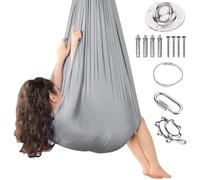 tylxayoxa Juego de hamacas de yoga aéreas, columpio aéreo para yoga, columpio de nido, columpio de yoga, columpio de hammock swing 200 kg, capacidad de carga máxima con herrajes, ejercicios