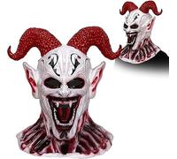 tylxayoxa Máscaras De Vampiro For Adultos, Látex Natural, Transpirables Y Con Decoraciones Terror Halloween(C)