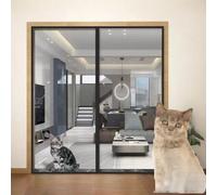 tylxayoxa Puerta For Gatos For, Evita Que El Gato Se Quede Sin, Pantalla De Aislamiento For Presentar Nuevos, Red For(Black,85x205cm)