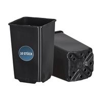 Tymar 10 macetas altas de cultivo de 9 x 9 x 14 cm, para raíces profundas, macetas para semillas, para plántulas o esquejes, macetas de punción, maceta profunda, plástico