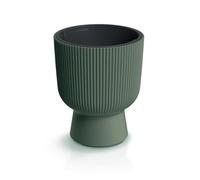 Tymar Maceta con inserto, maceta de plástico, macetero, maceta grande (DBMIS verde bosque, diámetro 30 cm)