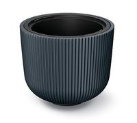 Tymar Maceta con inserto, maceta de plástico, macetero, maceta grande (DBML antracita, diámetro 24 cm)
