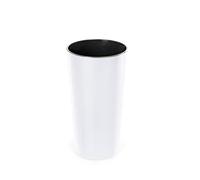 Tymar Macetero alto interior, macetero grande, color blanco, diámetro de 14 cm