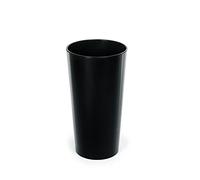 Tymar Macetero alto interior, macetero grande, color negro, diámetro de 19 cm