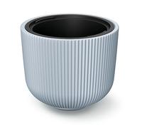 Tymar Macetero con inserto, maceta de plástico, maceta grande, color gris (DBML, diámetro 47 cm)