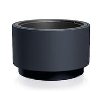 Tymar Macetero con Inserto, macetero de plástico, macetero, macetero Grande(Antracita HEOS,ø 30 cm)