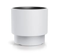 Tymar Macetero con Inserto, macetero de plástico, macetero, macetero Grande(Blanc HEOS,ø 30 cm)