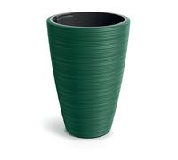 Tymar Macetero grande interior, maceta alta, macetero para exteriores, 30 cm de diámetro, 45 cm de alto, color verde